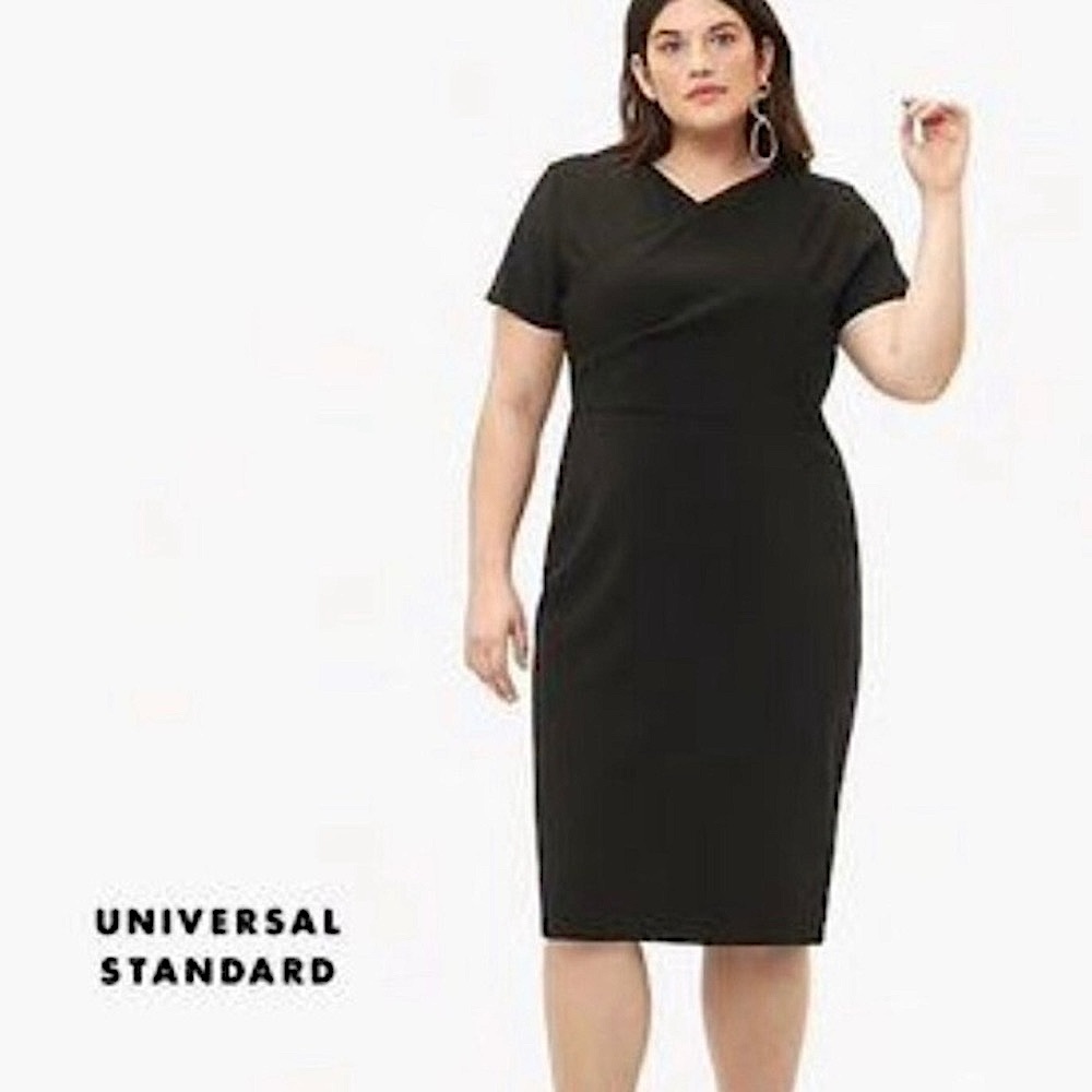 Universal Standard Mary Black Dress NWT L 22/24